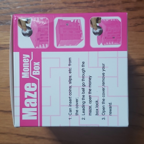 Puzzle Maze Money Box Piggy Bank Fidget Cube - Picture 2 of 6
